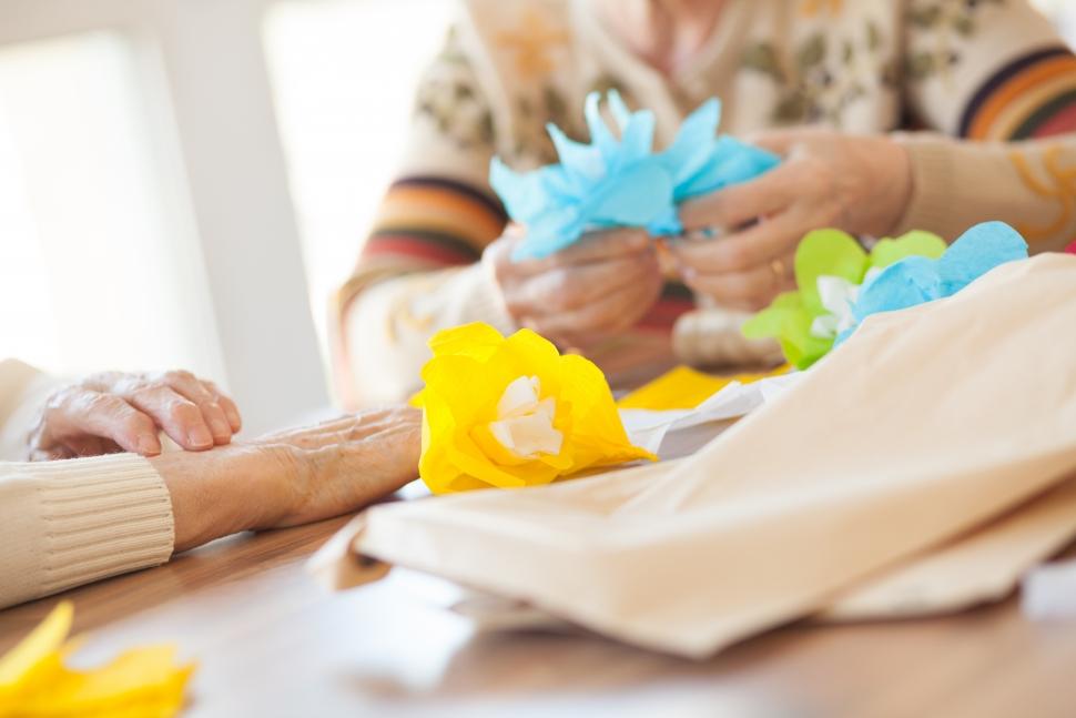 atelier fleur personnes âgées maison de retraite médicalisées 