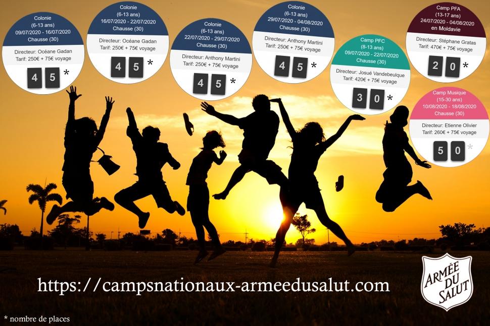 Camps de vacances de l'Armée du Salut : les inscriptions sont ouvertes !