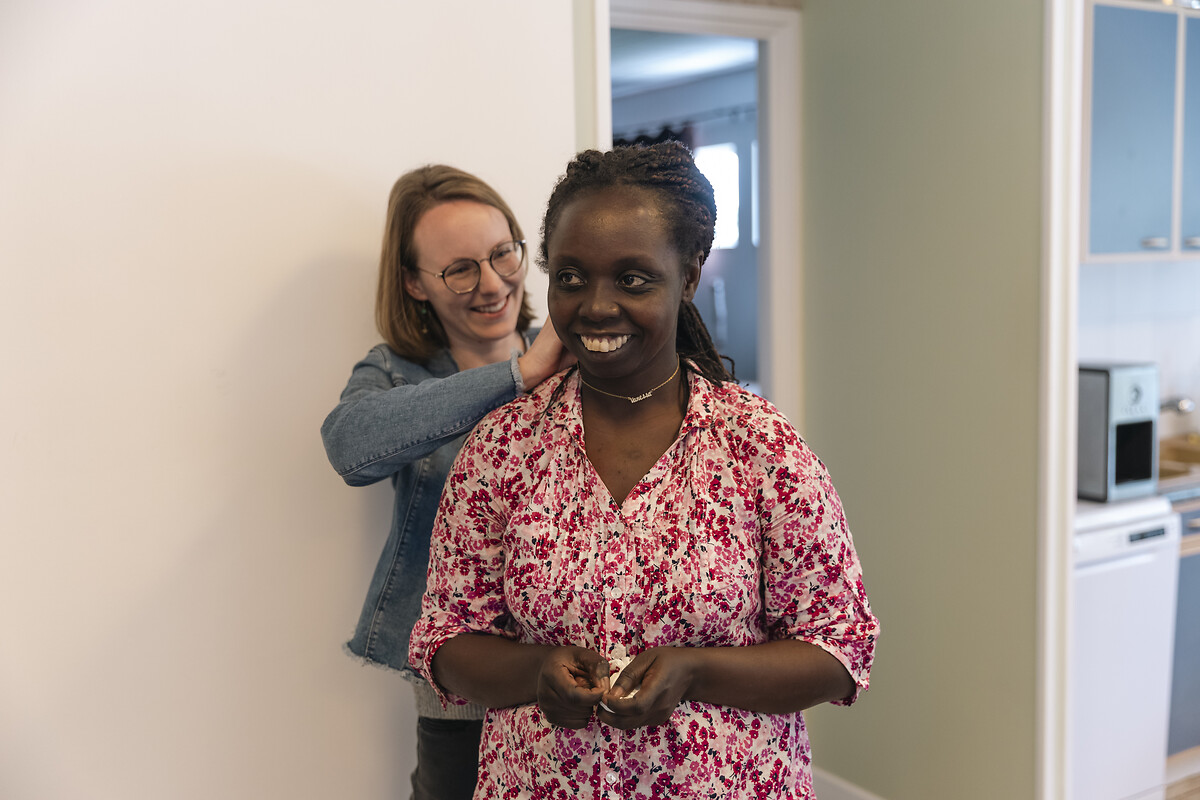 Domaine du Château d'Auvilliers Vanessa MOUNIER - Bénéficiaire Ferme - Léa LEFEVRE - Psychomotricienne